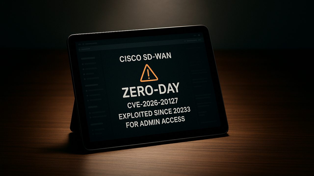 Exploração da vulnerabilidade Cisco SD-WAN CVE-2026-20127 para acesso administrativo