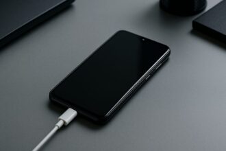 Tela do iPhone mostrando a opção de migração de dados para Android por aproximação no iOS 26.3